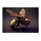 Wall Art Canvas - Steampunk Mechanical Bee