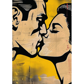 Wall Art Canvas - Popart Kiss Me