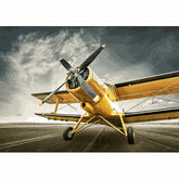 Wall Art Canvas - Yellow Bi-Plane