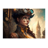 Wall Art Canvas - Steampunk Woman Portrait