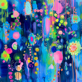 Wall Art Canvas - Abstract flowers