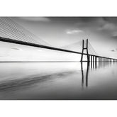 Wall Art Canvas - Black and White Bridge