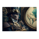 Wall Art Canvas - Steampunk Woman Portrait