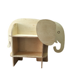 Kids Wooden Elephant Bookshelf
