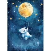 Wall Art Canvas - Sleepy dreams Teddy
