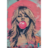 Wall Art Canvas - Popart Blow Bubbles