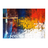 Wall Art Canvas - Abstract Colourful Oil Painting
