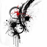 Wall Art Canvas - Abstract circles and lines