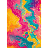 Wall Art Canvas - Colour Swirls