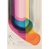Wall Art Canvas - Abstract lines of colour