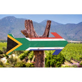 Canvas wall art - South Africa Flag