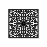 Aluminum Decorative Screen - Geometric Floral Pattern Square