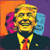 Wall Art Canvas - Popart President