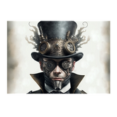 Wall Art Canvas - Steampunk Gentleman With Top Hat
