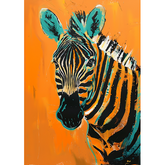 Wall Art Canvas - Orange stripes