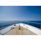 Wall Art Canvas - Wide angle shot of front of yacht