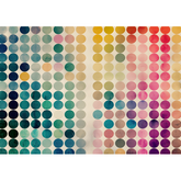 Wall Art Canvas - Abstract Blue Round Colours