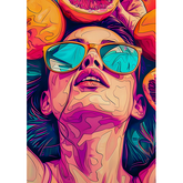 Wall Art Canvas - Popart Shades of Summer