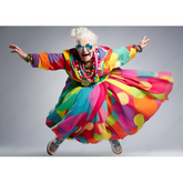 Wall Art Canvas - Funky senior woman