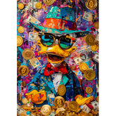 Wall Art Canvas - Duck Money