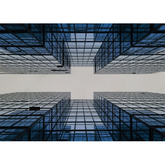 Wall Art Canvas - Building Business City Constuction Geometry