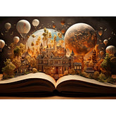 Wall Art Canvas - Fantasy World Inside of a Book