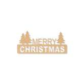 MDF Decorative Wall Art - Merry Christmas