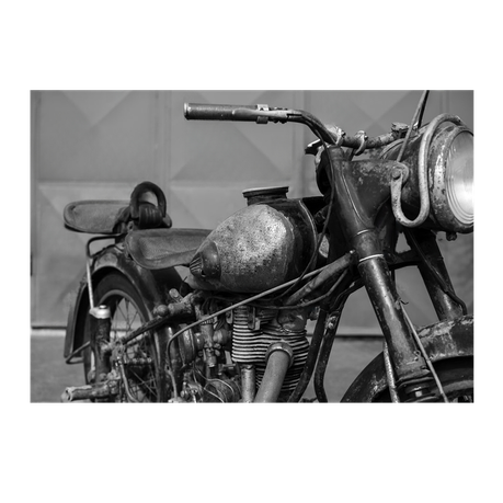 Wall Art Canvas - Vintage Motorcycle