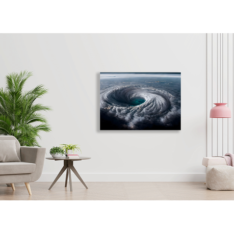 Wall Art Canvas - A Hurricane Over Water