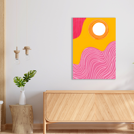Wall Art Canvas - Abstract Sun