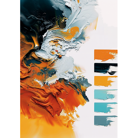 Wall Art Canvas - Abstract Choose Your Colour Palette