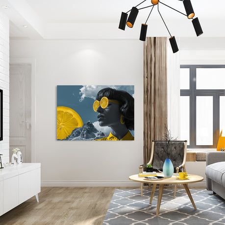 Wall Art Canvas - Surrealism Citrus Woman