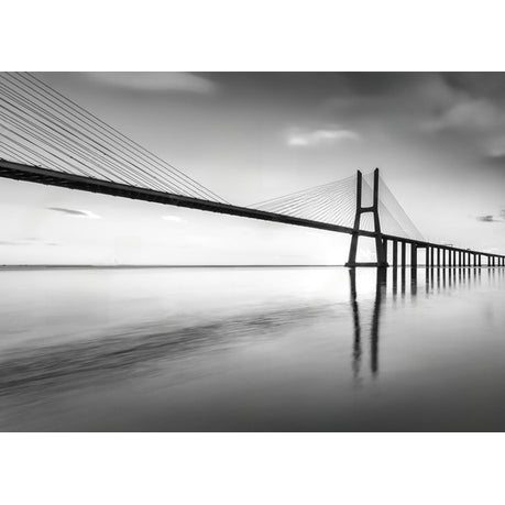 Wall Art Canvas - Black and White Bridge