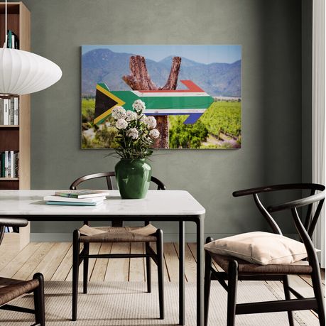 Canvas wall art - South Africa Flag