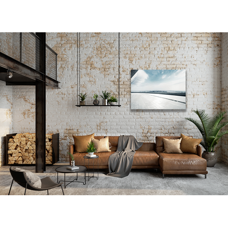 Wall Art Canvas - Empty Floor with Modern Cityscape in New York