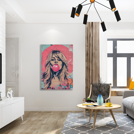 Wall Art Canvas - Popart Blow Bubbles