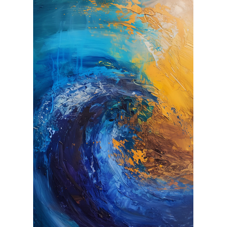 Wall Art Canvas - Abstract Wave