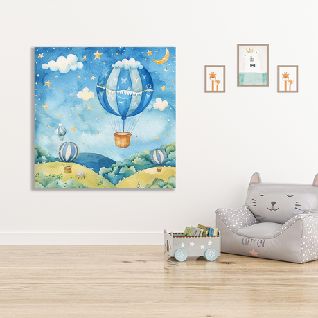 Wall Art Canvas - Kiddies Up and away