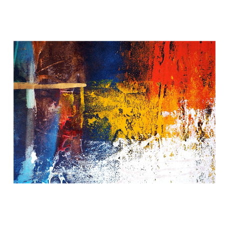 Wall Art Canvas - Abstract Colourful Oil Painting