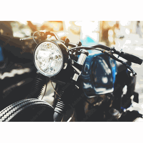 Wall Art Canvas - Custom Vintage Motorcycle