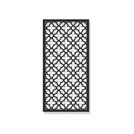 Aluminum Decorative Screen - Moroccan Geometric Pattern 180 x 50 cm