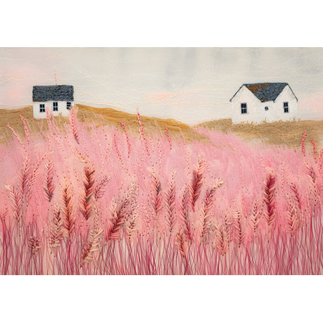 Wall Art Canvas - Abstract landscape wheat fields