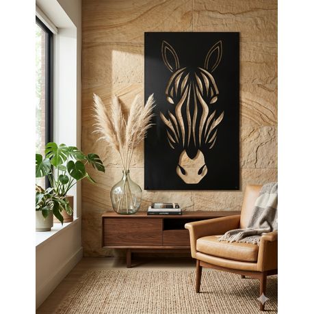 Aluminium Decorative Screen - Zebra Face