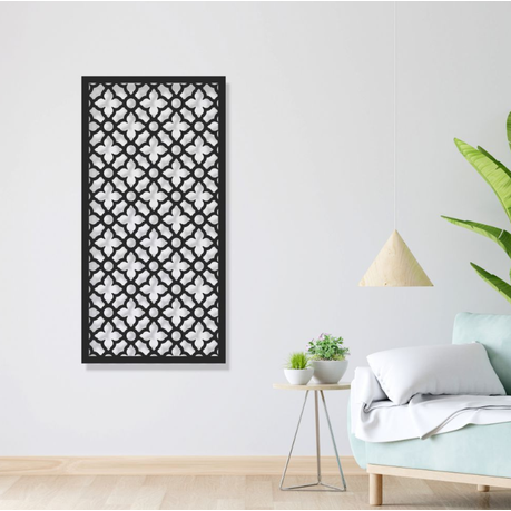 Aluminum Decorative Screen - Moroccan Geometric Pattern 180 x 50 cm