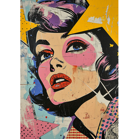 Wall Art Canvas - Popart Look To The Stars