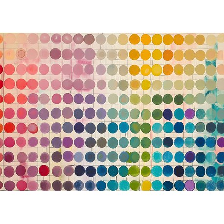 Wall Art Canvas - Abstract round colours