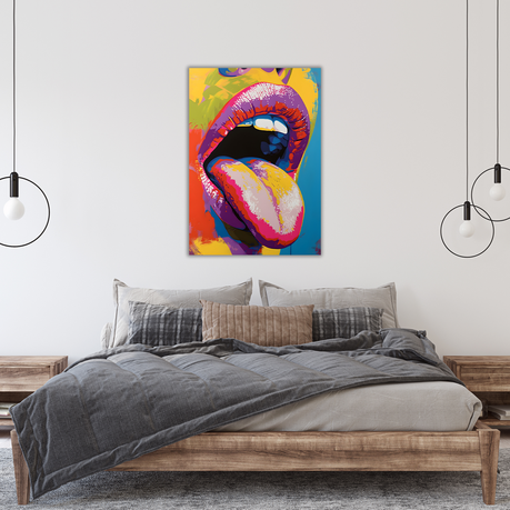Wall Art Canvas - Stick your tongue out