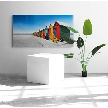 Canvas wall art - Bathing cabins
