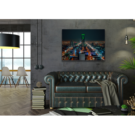 Wall Art Canvas - Saudi Arabia Riyadh landscape at night