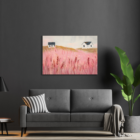 Wall Art Canvas - Abstract landscape wheat fields